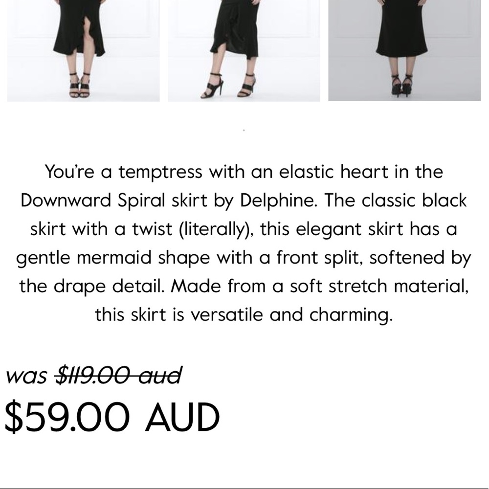 🆕 Delphine The Label: Black Frilly Skirt - Picture 4 of 4